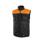 Zimná vesta SEATTLE, pánska, čierno-oranžová